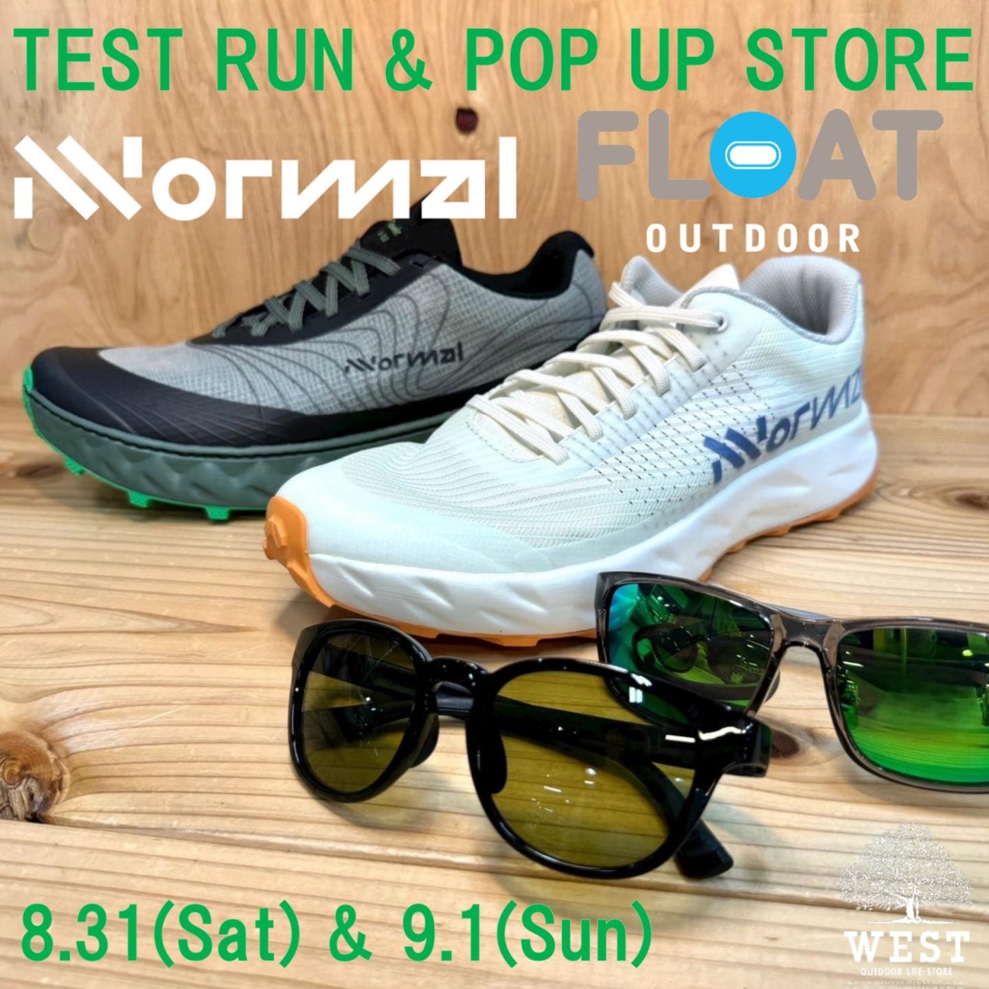 WEST 三条店さんでFLOAT PopUPイベント & Test runを開催します!with NNormalさん