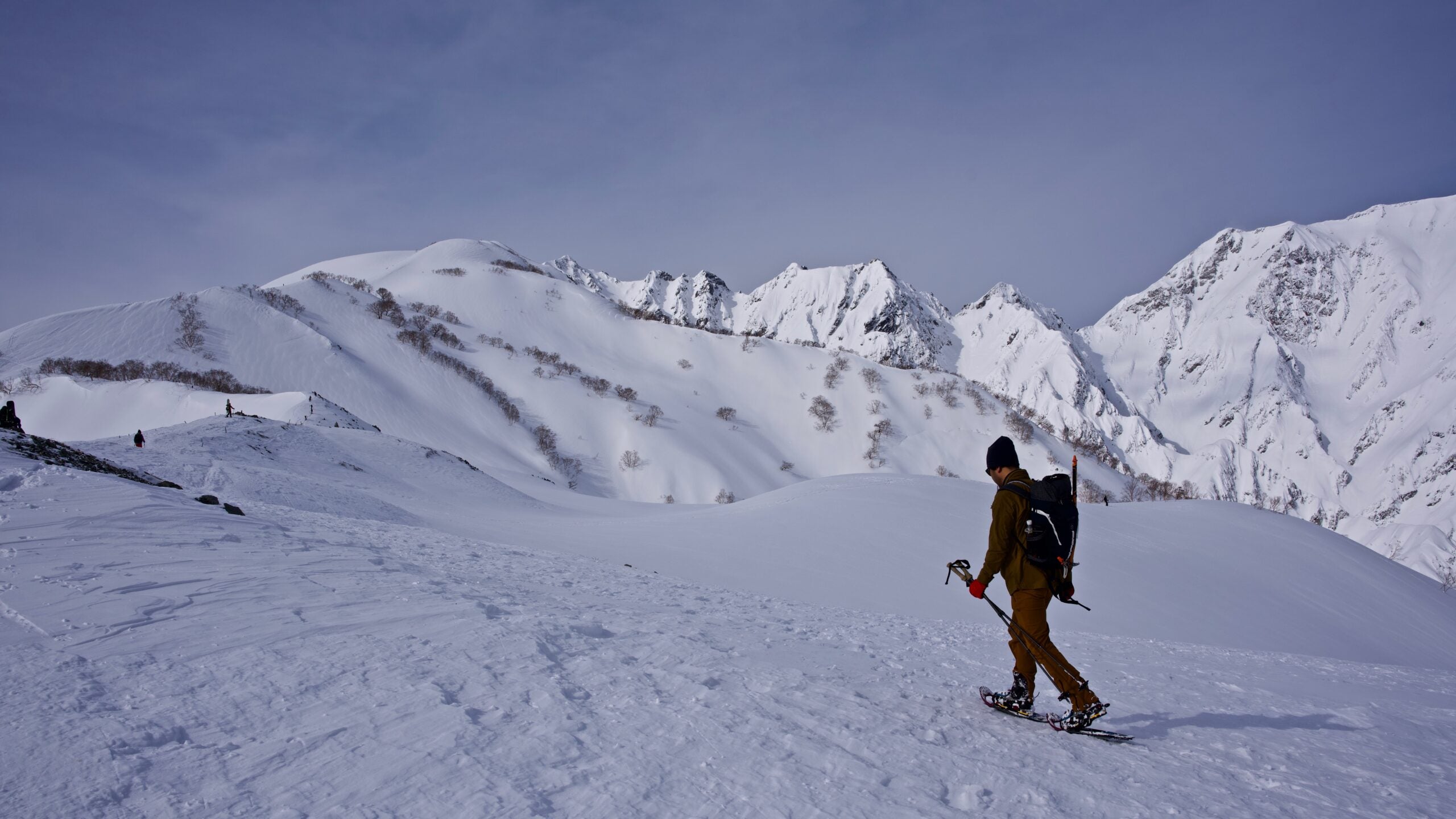 冬の唐松岳に登りました