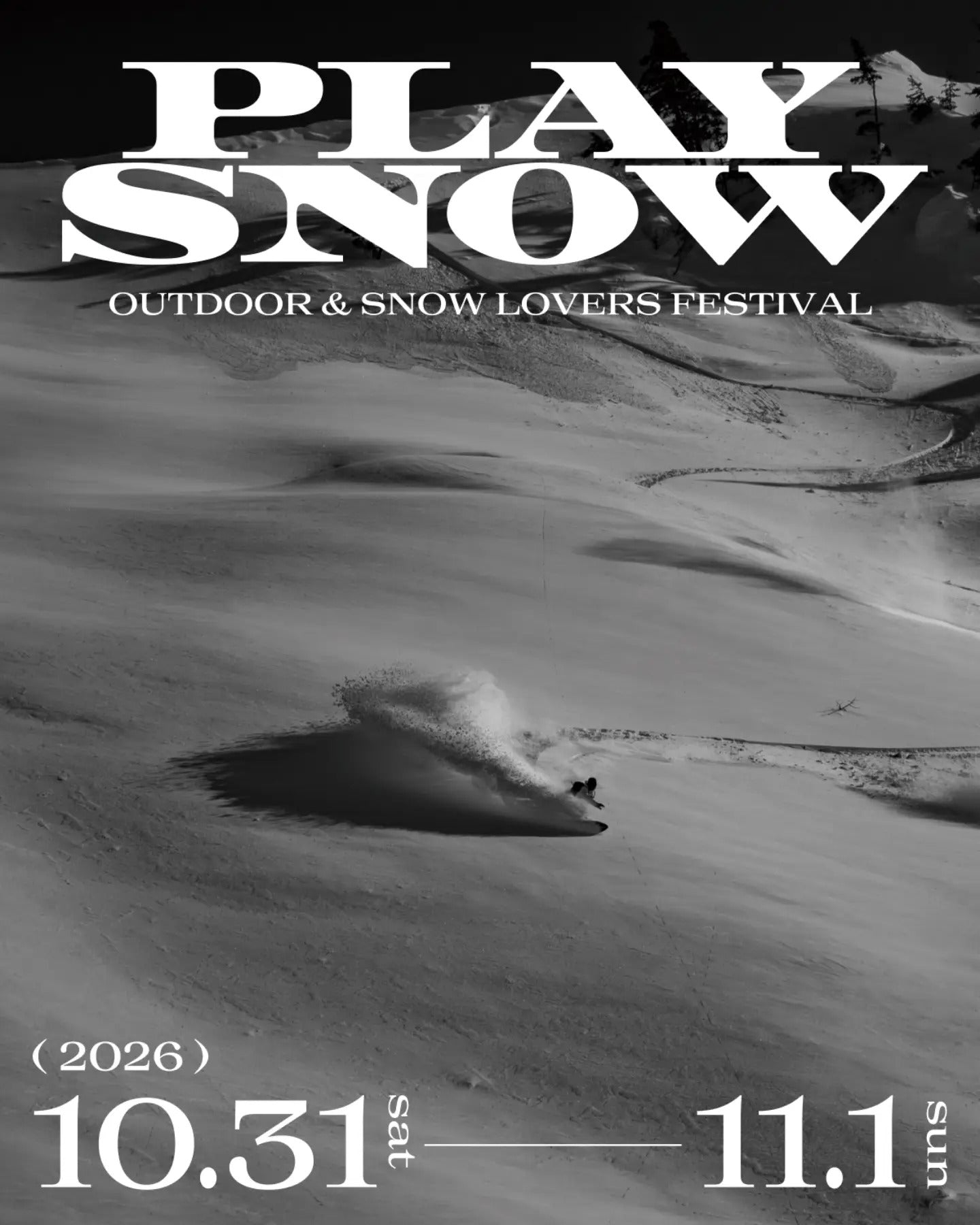 THE GATE/THE GATE MOUNTAINで開催される「PLAY SNOW 2026」に出店します！