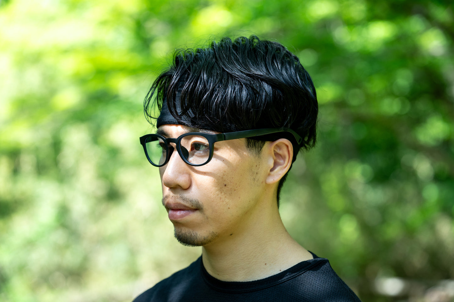 「TRAIL&NIGHT」LYELL MAT BLACK / BRIGHT BL